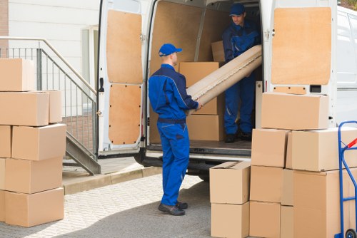 House removals team planning a move in Woodford