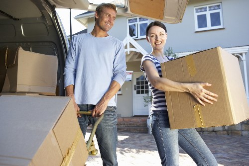 Business inventory and equipment placed in short-term storage in Woodford